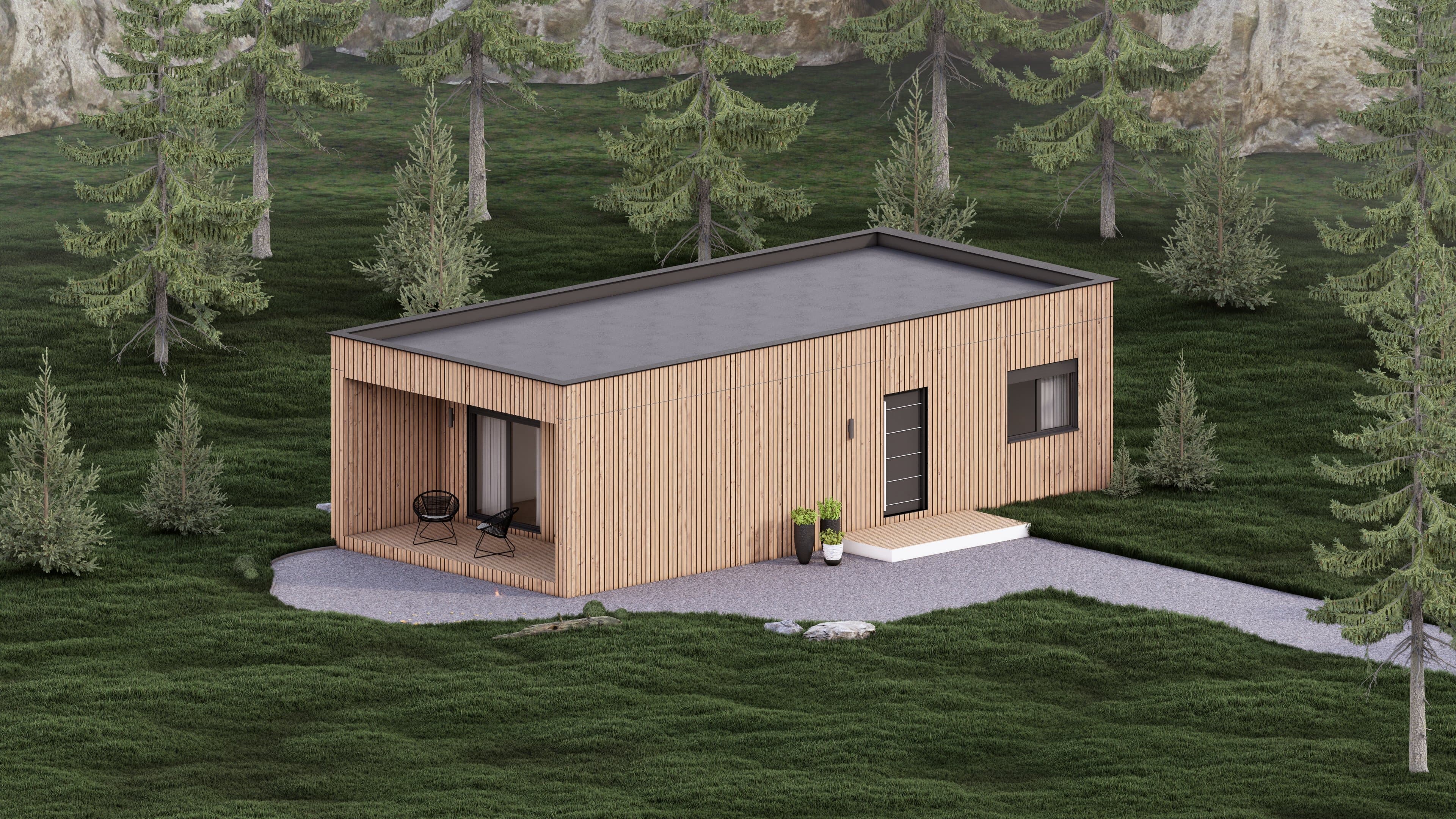 A frame house